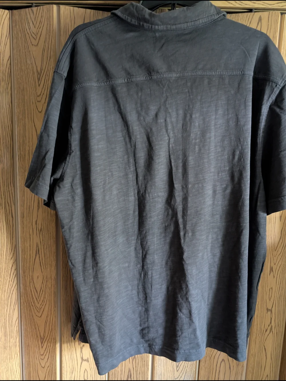 NWT Men's Banana Republic Vintage Dark Gray Short-Sleeve Polo Size XXLarge